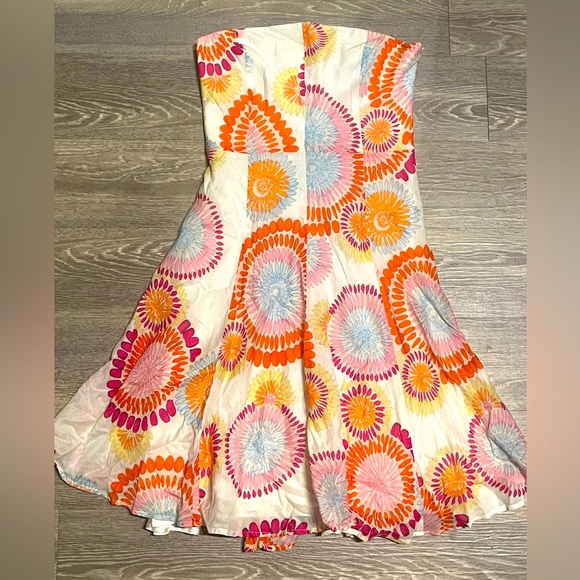 Easter spring dress strapless size 10 - Picture 1 of 13
